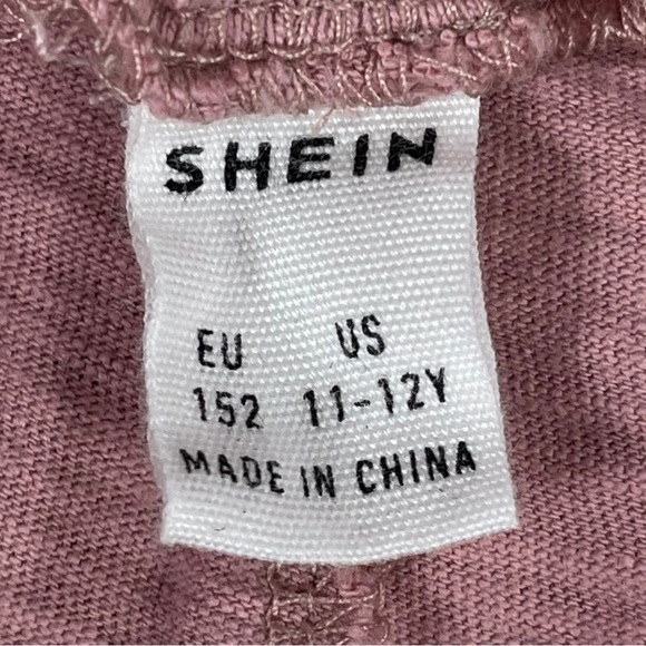 Shein & Wonder Nation size 12 navy blue & black pants & pink comfy shorts bundle - Picture 10 of 10